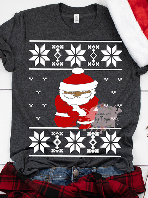 Download Kneeling Santa Christmas Svg Includes Mockup Handmade By Toya Yellowimages Mockups