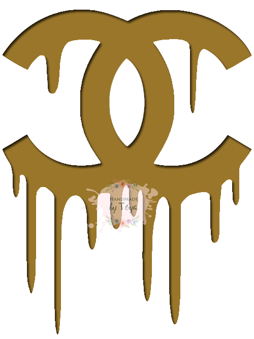 Dripping Chanel SVG DXF & PNG – Handmade by Toya
