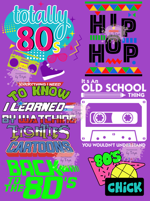 Download Totally 80 S Bundle Svg Png Handmade By Toya