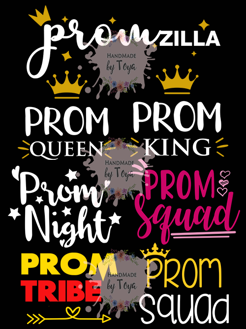 Download Prom Bundle SVG, DXF & PNG - Handmade by Toya