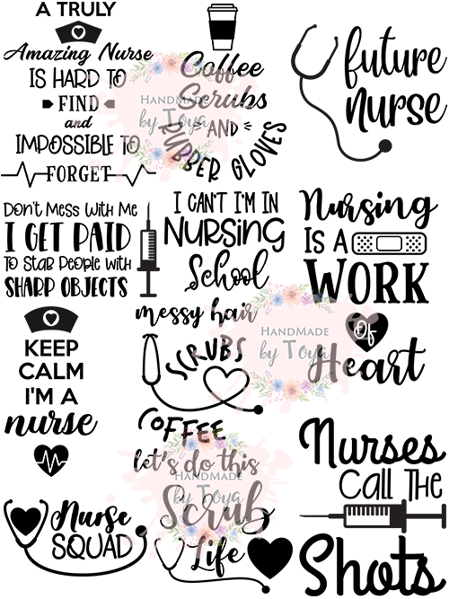 Download Nurse Quotes Svg Dxf Png Bundle Handmade By Toya PSD Mockup Templates