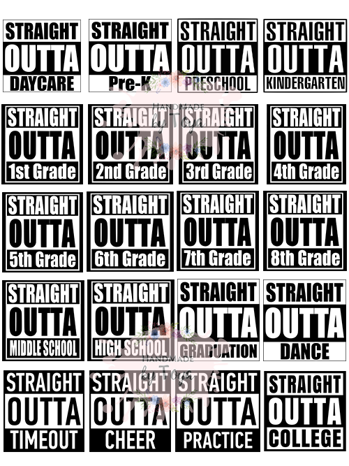 Download Straight Outta School Bundle Svg Png Handmade By Toya