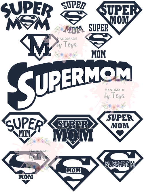 Download Super Mom Svg Dxf Png Bundle Handmade By Toya