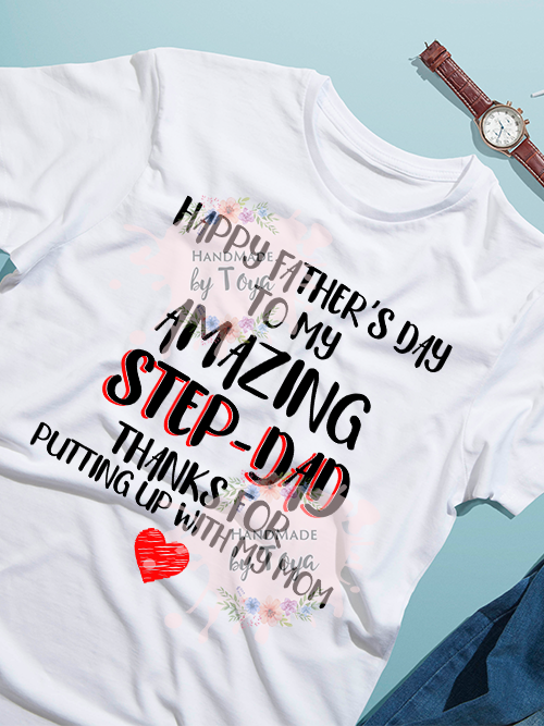 Download Happy Father S Day Amazing Step Dad Svg Dxf Png Handmade By Toya SVG, PNG, EPS, DXF File