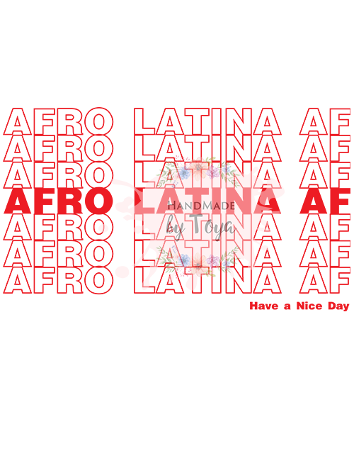 Download Afro Latina AF SVG, DXF & PNG - Handmade by Toya