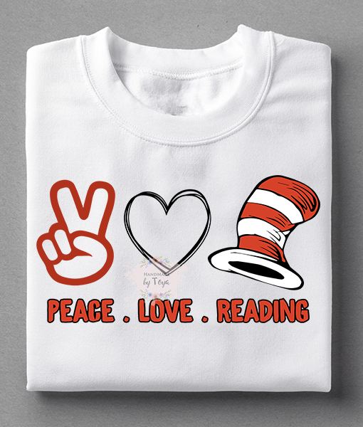 Download Peace Love Reading Svg Dxf Png Handmade By Toya