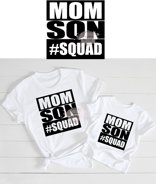 Mom Son Squad Svg Dxf Png Includes Mockup Handmade By Toya