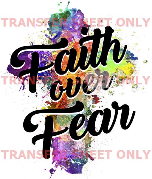 Faith Over Fear Iron On Patches For Clothing Diy Heat - Temu