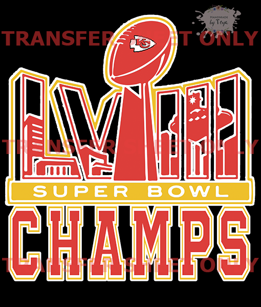Chiefs Champs (IRON ON TRANSFER SHEET ONLY) – Handmade by Toya