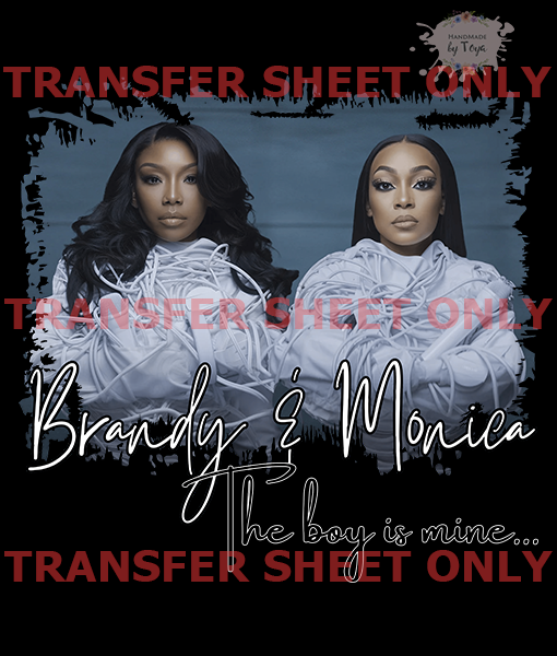 Brandy and Monica (IRON ON TRANSFER SHEET ONLY) – Handmade by Toya